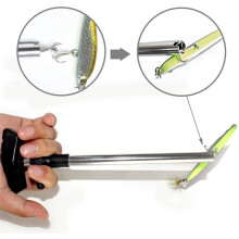 Vistuig Vis Lip Grijper met Schaal en Meetlint Vishaak Remover Vistang met Lanyard Zoutwater