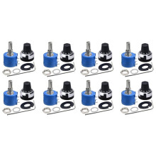 8 Stuks 3590S-2-103L 10K Ohm Roterende Potentiometer 10-Slagen Draadgewonden Precisie Multi-Slag Draadgewonden Potentiometer