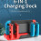 DOBE for  Oled Controller Charging Dock Support 4 Joypad 2 Game Cards Charger Stand Station for   BR 5
