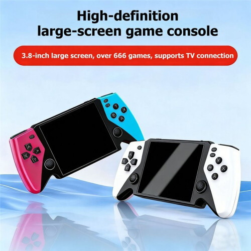 Console de Jogos Portátil Retrô X-ONE de 3,8 Polegadas com Conexão para TV, 666 Jogos Integrados e Gamepad A para Crianças A 2