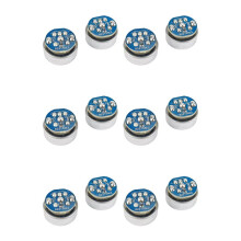 12 Microphones à Condensateur Électret 16 mm, Microphone Unidirectionnel avec Circuit Imprimé pour Audio