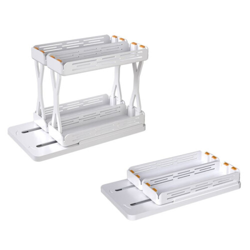 Pull-Out Rotating Storage Rack Kitchen Spice Rack Seasoning Bottle Cosmetic Storage Rack