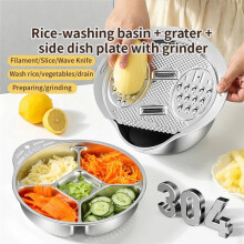 304 Stainless Steel Multi-Use Colander Ideal for Rice Fruits Salads Space-Efficient and Easy to Clean