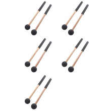 5 Paire de Baguettes de Tambour de Langue en Caoutchouc Souple Baguettes de Tambour de Tête pour Tambours de Langue de Batterie et Percussions de