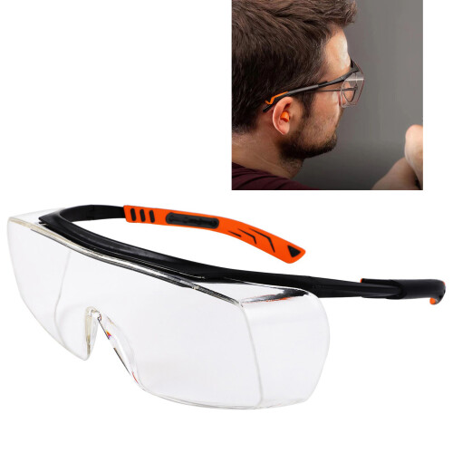 Protective Goggles Clear Anti Dust Windproof-Gray chip o foo 1