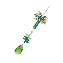 Attrape-soleil Ă prisme en cristaux-pendentif arbre vert