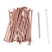 25 Pcs Copper Nails to Killing Trees,3.5 Inch Pure Copper Nails Bulk,Stump Removal Spikes Hardware Nails for Trees