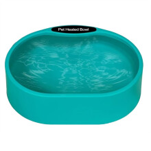 Large Heated Water Bowl for Outdoor Cats Dogs Drinking Bowl Pet Heating Bowl Pet Dishes for Chicken Dogs S Kitten EU