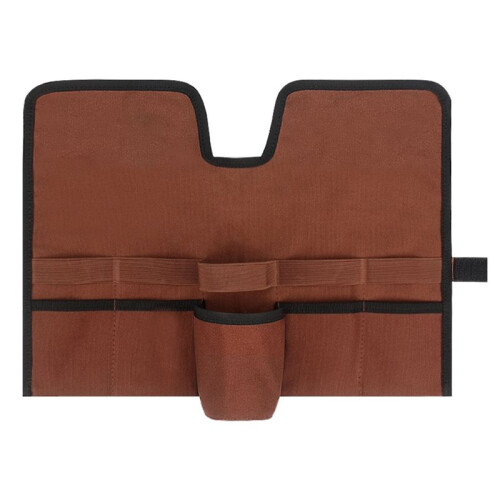 Canvas Cocktail Set Carry Bag, Portable Folding Roll Strap, Brown - Durable Bartender Kit,  Design