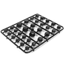 Couvercle de capuchon de boulon de moto universel,-Noir