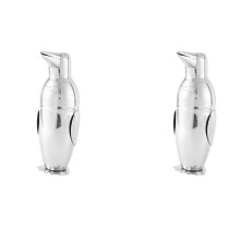 2X 500 Ml Cocktailshaker, Kreativ Pingvin i Rostfritt StåL Bartender Drink Mixer Shaker Pot, Vinflaska, Vintillbehör
