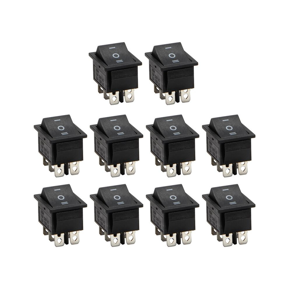 10X 6-Terminals 3 Position /Off/ Dpdt Boat Rocker 16A 250Vac 20A 125Vac 6033720389869