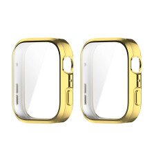 Screen Protectors Case for Watch Fit 5 Waterproof Full-Gold