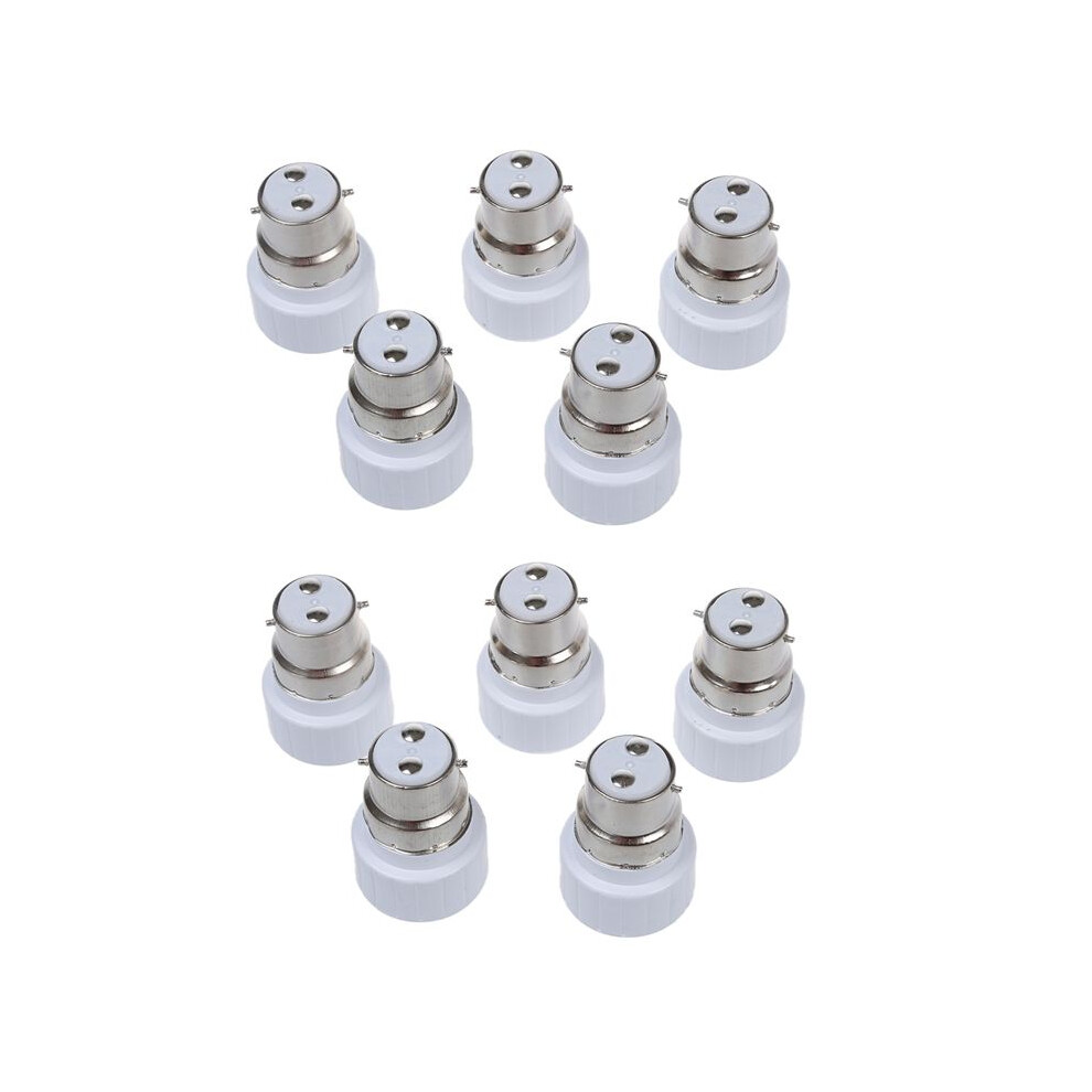 B22 To Gu10 Lamp Light Bulb Base Socket Converter Adaptor 10 Pack 6031363909338