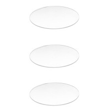 3X Transparent 3mm Starker Spiegel Acryl Runde Scheibe Durchmesser: 100mm
