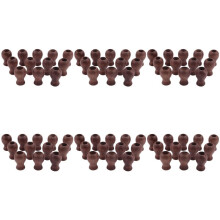72 Pack Fenster Jalousie Holz Schnur Knöpfe Holz Hängende Kugel Jalousie Kleine Anhänger Drops Pull End für Jalousien oder Schatten