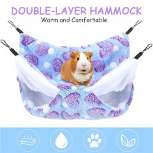 4 Pieces Guinea Pig Rat Hammock Guinea Pig Hamster Ferret Hanging Hammock Toys Bed for Small Animals Chinchilla Small