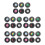30pieces  Retro Vinyl Disc Drink Coasters 1