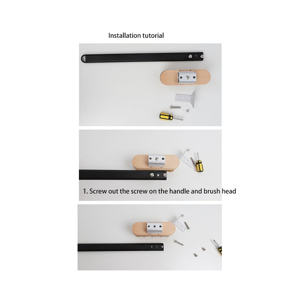 2X Pizza Oven Copper Brush Bristle Brass Scraper Household Grill Cleaning Oven Brush With 80Cm Aluminium Handle 4713245903994