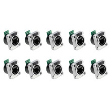 10 Stuks Ethernet Rj45 Chassis Socket NE8FDP Ethernet Pass Through Connector IP65 Waterdicht B