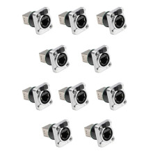 10 Stuks Ethernet Rj45 Chassis Socket NE8FDP Ethernet Pass Through Connector IP65 Waterdichte C
