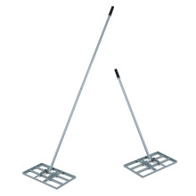 Lawn Leveling Rake Levelawn Tool with 180 Rotating U-Head Adjustable Long Handle