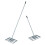 Costway Lawn Leveling Rake Levelawn Tool with 180 Rotating U-Head Adjustable Long Handle 1