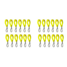 2X Glove Clips for Work Glove Holders Glove Belt Clip with Metal Carabiners for Construction Worker Guard Labor(Yellow)