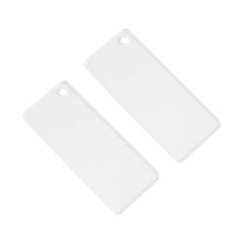 360 PCs Acrylic Keychain Blank Tassel Pendant Set Includes Rectangular Transparent Acrylic Keychain