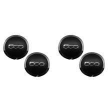 4Pcs 133mm Hubcap for  500 Wheels Centre Hub Caps 68078419AC 68078421AC Dust Cover 51884863 Black A