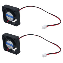 2Stck 40mm x 40mm x 10mm 4010 9 Klingen Buerstenlose 12V-Luefter