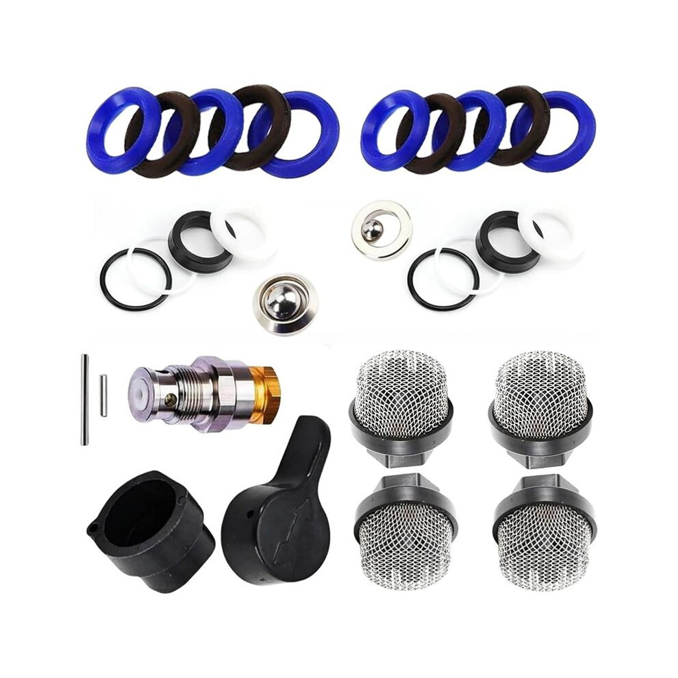246385 Hose Inlet Strainer Filter & 244194 235014 Sprayvalve Drain Valve Set For 390 395 490 495 595 Pump Repair 6033797220980