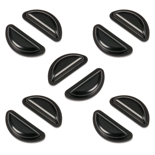 Quality Gel Nose Pad Compatible for D Shaped Eyeglasses-Black