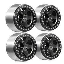 4 Stück 1,9-Zoll-Beadlock-Felgenradnaben Aus Metall für 1/10 RC Crawler Car Axial SCX10 Pro Capra TRX4/RC4WD D90 Redcat B