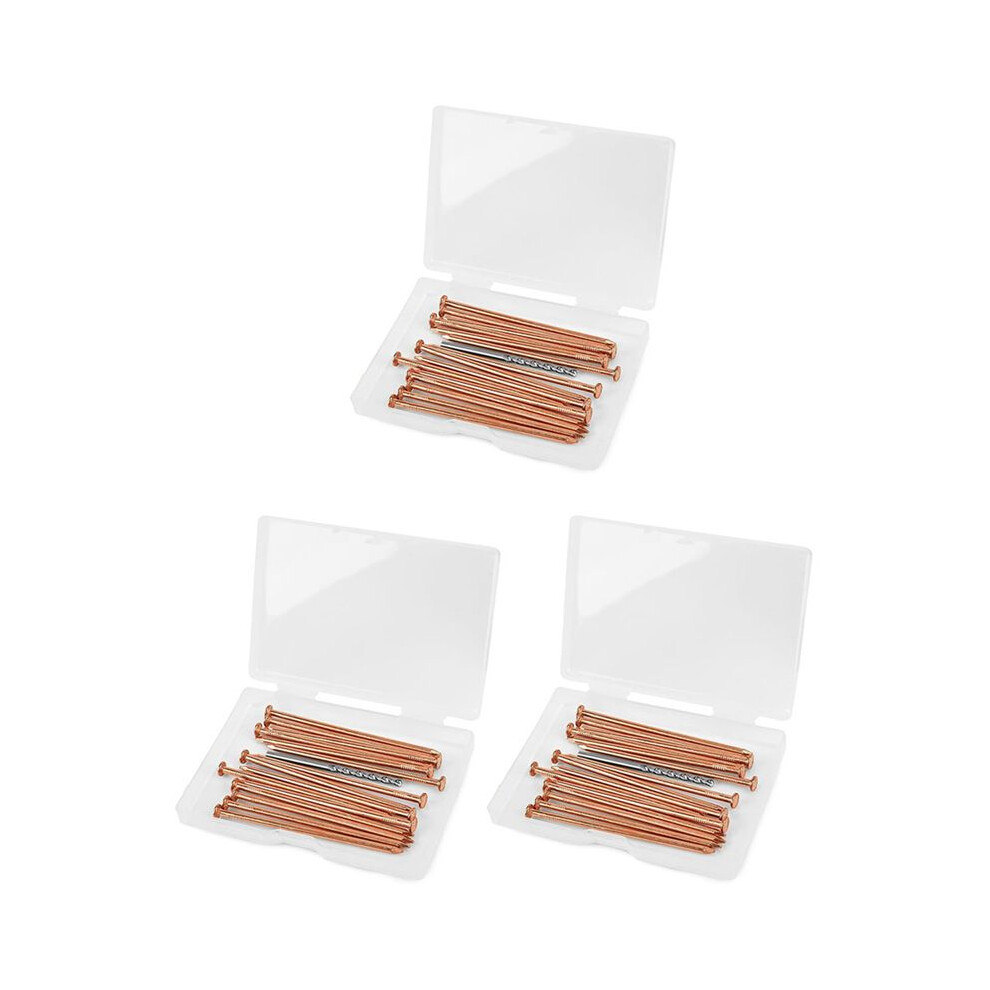 75 Pieces Copper Nails For Killing Tree Stump 3.15 Inch Copper Nails With Drill, Stake Removal Nailer For Trees 4712859809838