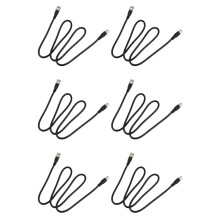 6X BNC Male to Female Plug CCTV Extension Coaxial Cable 3.3ft Long Black