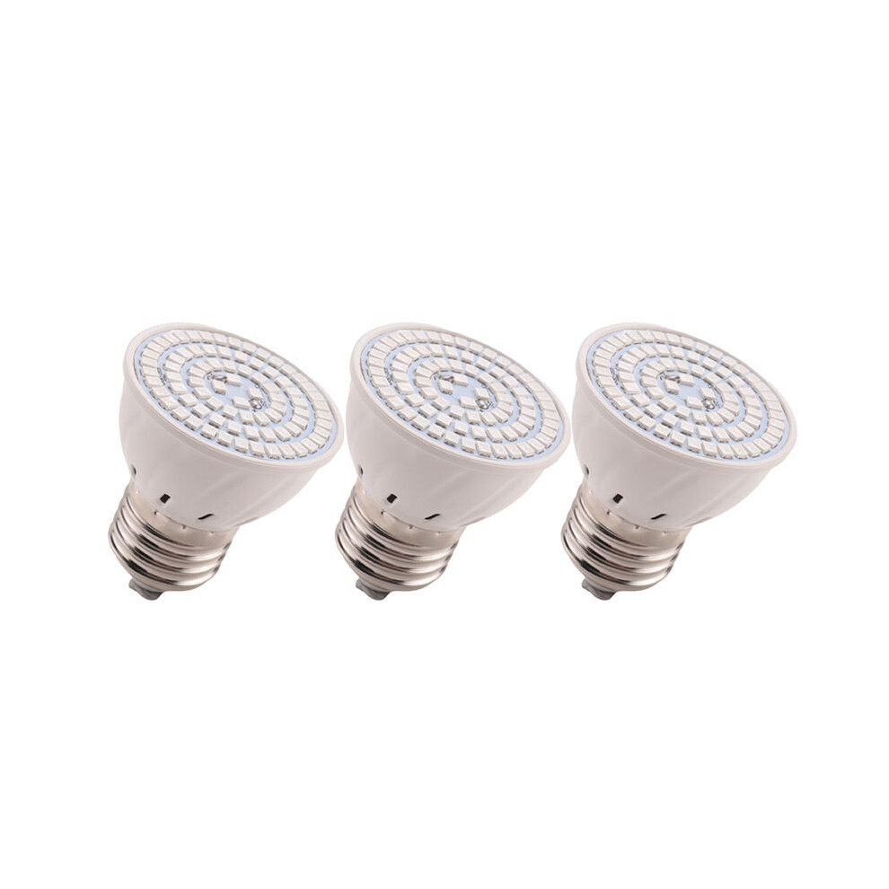 3X E27 80 Leds Plant Grow Lamp Led Full Spectrum Growth Light Bulbs Seedling Flower Phyto Lamp For Hydroponic Plants 4712058235438