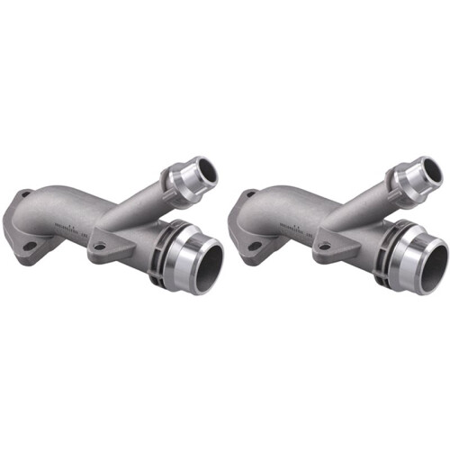 2X Aluminium Cooling Radiator Coolant Hose Connector Water Outlet Pipe for  E46 E85 E60 E61 E83 E81 E93 11537560130