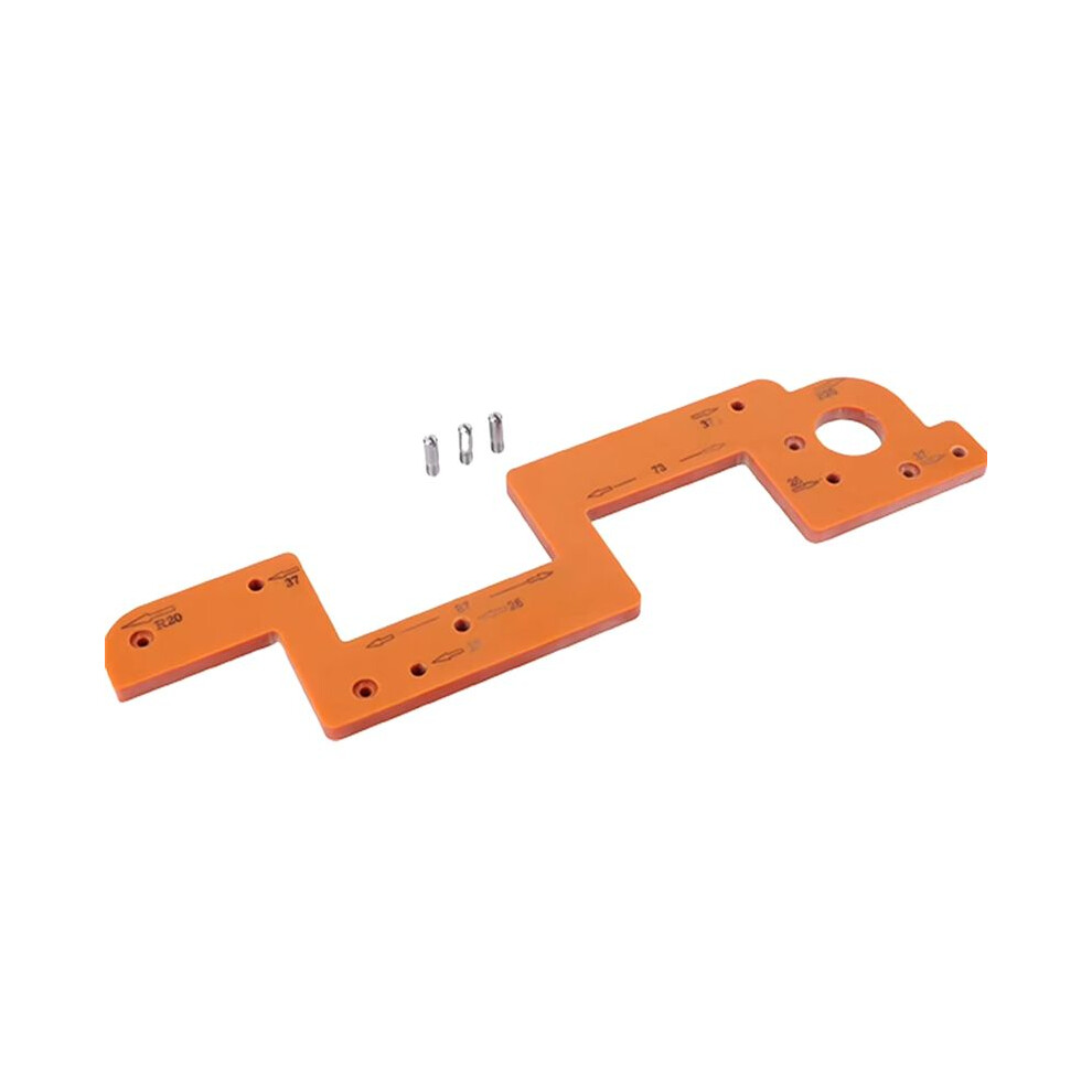 Arc Grooving Auxiliary Tool Handlefree Slotting Mold Woodworking Round Corner Radius Template For Wardrobe Handle 4712491613046