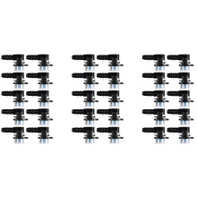 30Pcs Connettore del Tubo 'Acqua per Auto ID12-ID6-90 Gradi L Tipo Connettore Rapido del Tubo del Carburante Connettore del Tubo del Carburante