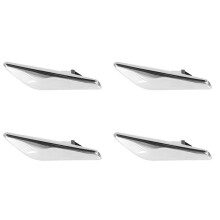 4X for - X3 X4 F25 F26 2013-2017 Front Left Side Chrome  Trim Finisher  Turn Signal Light Lamp Cover Trim