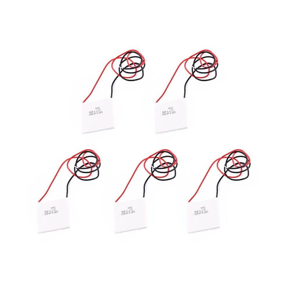 5X Thermoelectric Peltier Module, High Temperature Thermoelectric Power Generator Peltier Teg 150Celsius,White 40X40mm 4712538999461