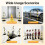 Traffic Cones Delineator Post 6 Pack Adjustable Safety Cones 2