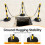 Traffic Cones Delineator Post 6 Pack Adjustable Safety Cones 7