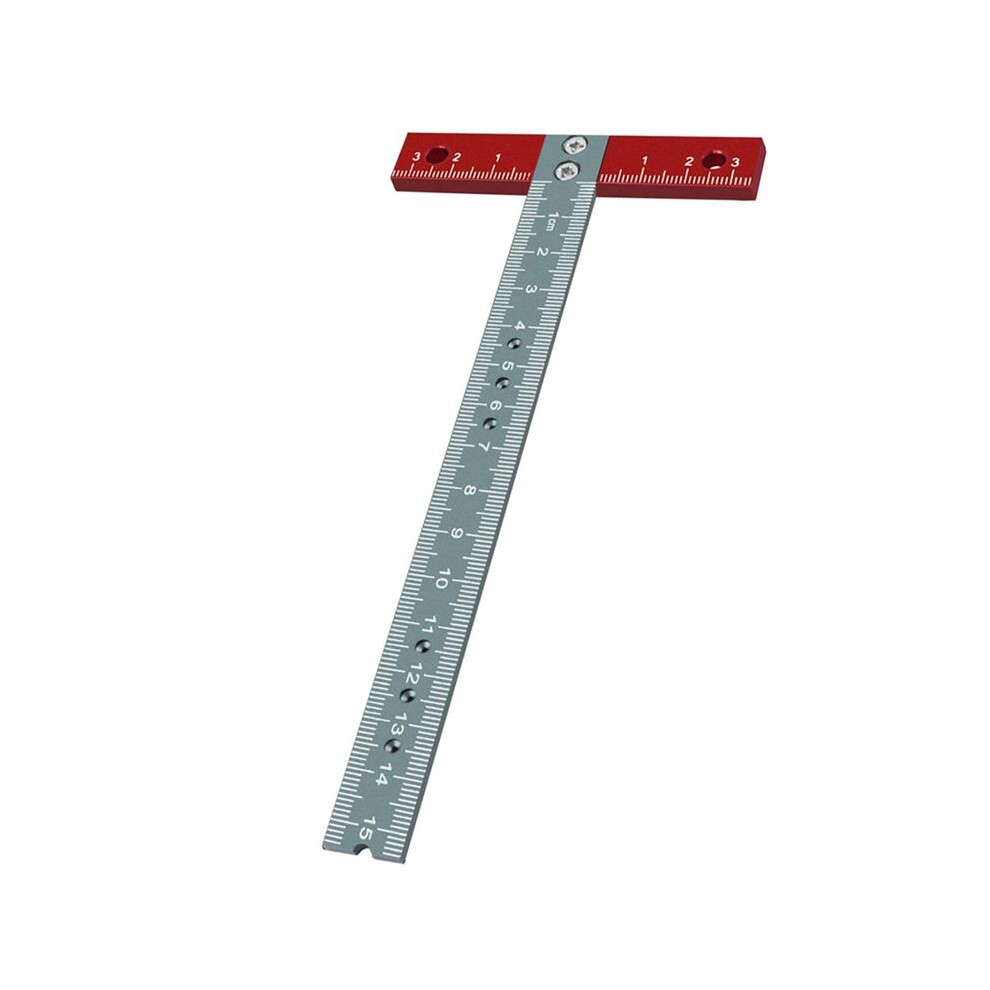 Woodworking T Square Ruler Aluminium Alloy Metal Woodworking Drawing Crafting Drafting Tool With Scale 6033077693312