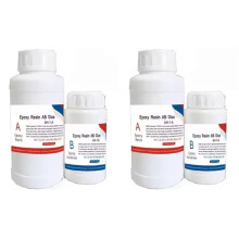 2X AB Resina Epossidica per Riparazione Fibra di Carbonio, Colla Forte per Parti di Auto e Biciclette, Kit di Resina Epossidica Trasparente A100g-B27g