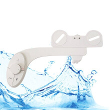 Bidet Sprayer Attachment for Toilet Non-Electric Self-Cleaning Dual Retractable Nozzles Adjustable Water Pressure A
