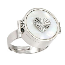 Modische verstellbare Ringe aus Stahl, verziert-Ich liebe Geld