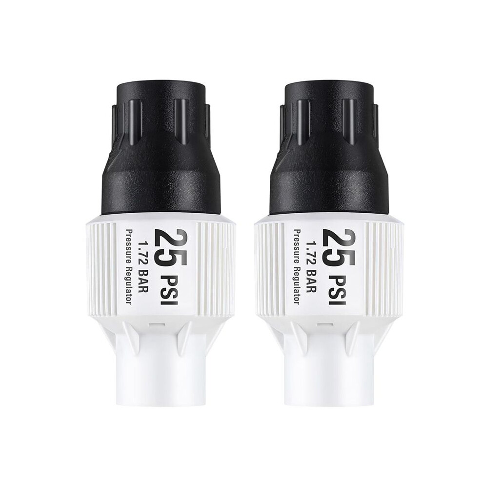 2 Pack 25Psi Drip Irrigation Pressure Regulator Kit, Water Backflow Preventer For 3/4Inch Garden/Faucet Hose 4711262659986
