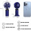 Portable Handheld 5 Speed USB Rechargeable Foldable Fan 2